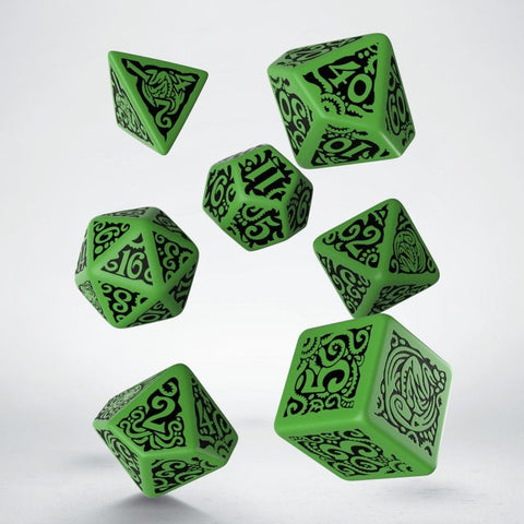 COC The Outer Gods Cthulhu Dice Set green and black - Hobby.lt 🇬🇧