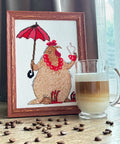 Coffee Break - Cross Stitch Kit by Aine - Hobby.lt 🇬🇧