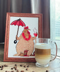 Coffee Break - Cross Stitch Kit by Aine - Hobby.lt 🇬🇧