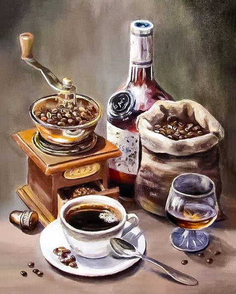 Coffee Time Diamond Painting Set CS2553 - Hobby.lt 🇬🇧