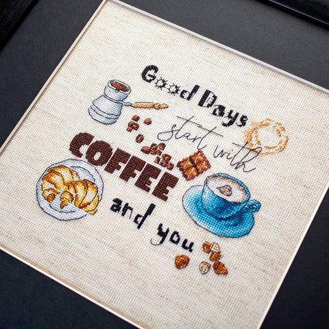 Coffee Time SLETI927 - Cross Stitch Kit - Hobby.lt 🇬🇧