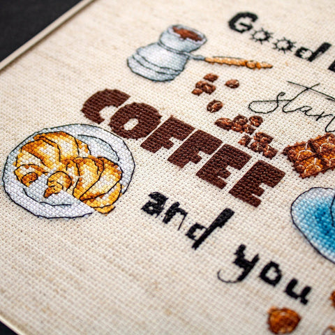 Coffee Time SLETI927 - Cross Stitch Kit - Hobby.lt 🇬🇧