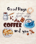 Coffee Time SLETI927 - Cross Stitch Kit - Hobby.lt 🇬🇧