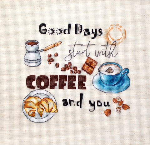 Coffee Time SLETI927 - Cross Stitch Kit - Hobby.lt 🇬🇧