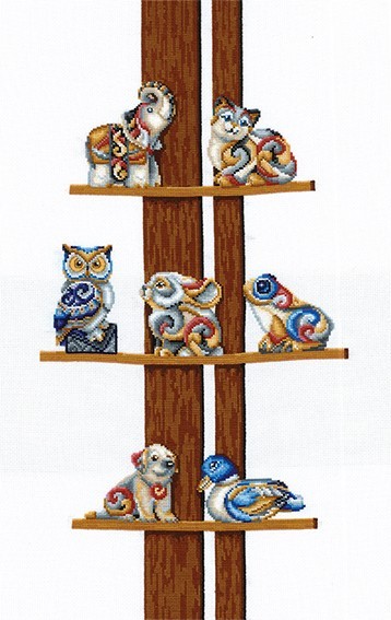 Collection Of Figurines SANS-43 - Cross Stitch Kit by Andriana