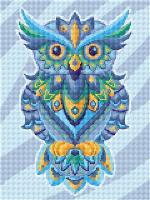 Colourful Owl Diamond Painting Set CS2544 - Hobby.lt 🇬🇧