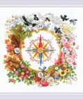 Compass cross stitch kit by RIOLIS Ref. no.: 1881 - Hobby.lt 🇬🇧