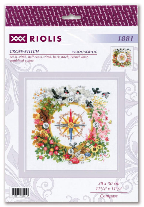 Compass cross stitch kit by RIOLIS Ref. no.: 1881