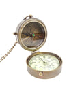 Compass with brass watch in a wooden box NC 2951A - Hobby.lt 🇬🇧