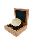 Compass with brass watch in a wooden box NC 2951A - Hobby.lt 🇬🇧