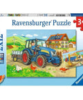 Construction site and Farm 2 x 12 Puzzles