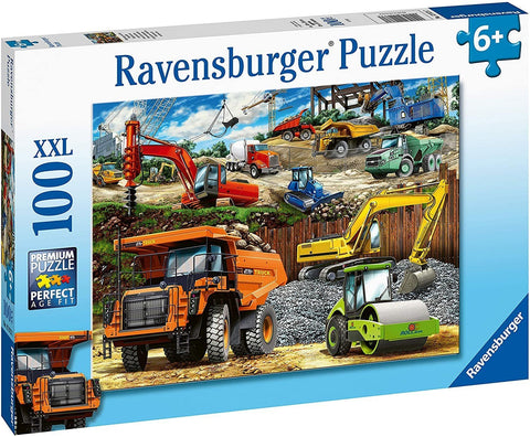 Construction Vehicles 100 Piece Puzzle - Hobby.lt 🇬🇧