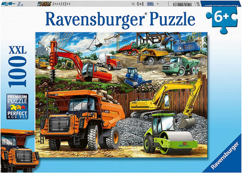 Construction Vehicles 100 Piece Puzzle