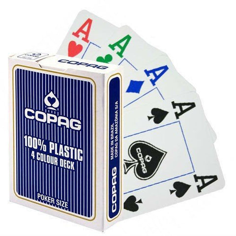 Copag 4 Colour poker cards (Blue) - Hobby.lt 🇬🇧