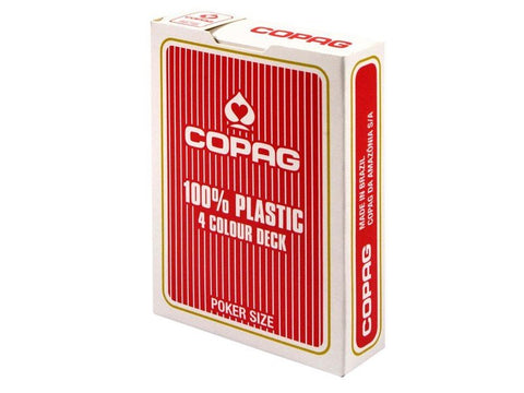 Copag 4 Colour poker cards (Red) - Hobby.lt 🇬🇧