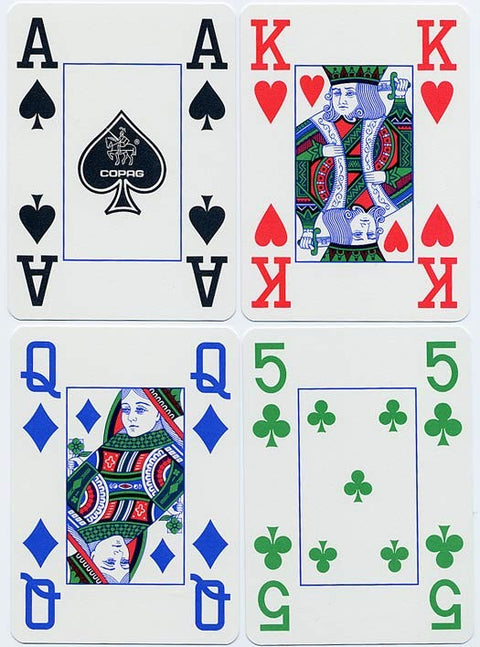 Copag 4 Colour poker cards (Blue)