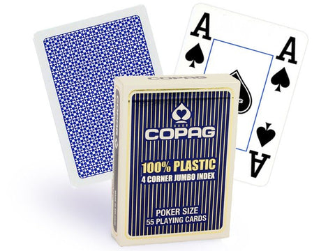 Copag 4 Corner poker cards (Blue) - Hobby.lt 🇬🇧