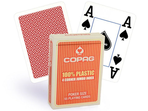 Copag 4 Corner poker cards (Red) - Hobby.lt 🇬🇧