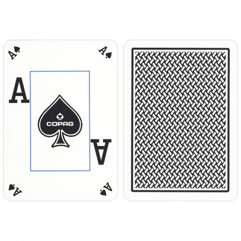 Copag Texas Holdem Peek Index poker cards (Black)