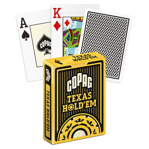 Copag Texas Holdem poker cards (Black)