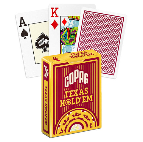 Copag Texas Holdem poker cards (Red)