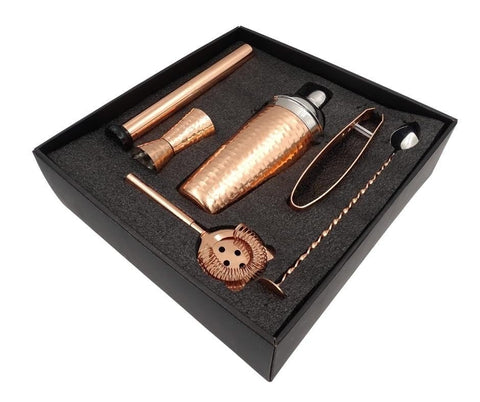 Copper 6 piece bartender set - BTSB7140CP - Hobby.lt 🇬🇧