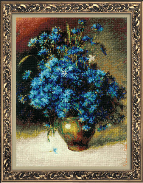 Cornflowers after I. Levitan's Painting cross stitch kit by RIOLIS Ref. no.: 1772