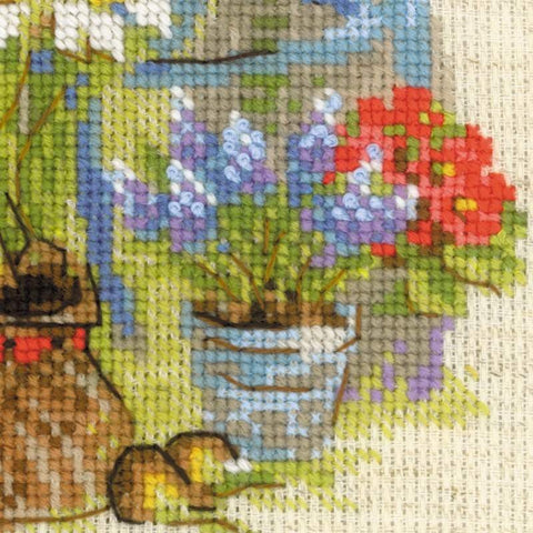 Cottage Garden. Spring - Cross Stitch Kit from RIOLIS Ref. no.:1656 - Hobby.lt 🇬🇧