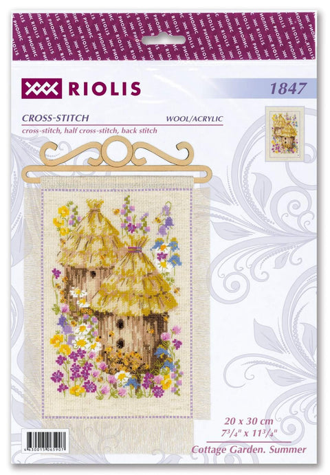 Cottage Garden. Summer cross stitch kit by RIOLIS Ref. no.: 1847 - Hobby.lt 🇬🇧