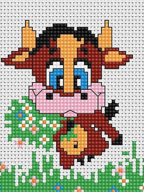 Cow SB047 - Cross Stitch Kit by Luca - s - Hobby.lt 🇬🇧