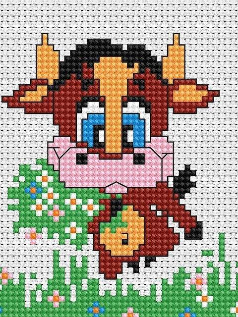 Cow SB047 - Cross Stitch Kit by Luca-s