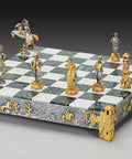 COWBOYS VS INDIANS: Luxurious Chess Set from Bronze finished using Real 24k Gold - Hobby.lt 🇬🇧