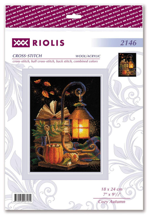 Cozy Autumn. Cross Stitch kit by RIOLIS Ref. no.: 2146 - Hobby.lt 🇬🇧