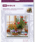 Crocuses On The Windowsill cross stitch kit by RIOLIS Ref. no.: 1763 - Hobby.lt 🇬🇧