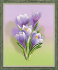 Crocuses. Satin Stitch - Cross Stitch Kit from RIOLIS Ref. no.:0065 PT - Hobby.lt 🇬🇧