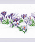 Crocuses under the Snow cross stitch kit by RIOLIS Ref. no.: 1855 - Hobby.lt 🇬🇧