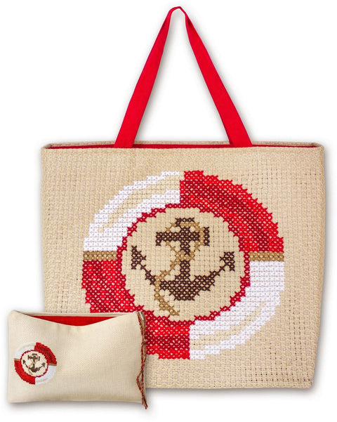 Cross Stitch Hand Bag SBAG004 - Cross Stitch Kit by Luca - s - Hobby.lt 🇬🇧