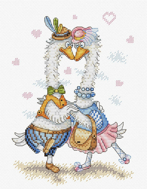 Cross Stitch Kit 2 Ducks SM - 207 - Hobby.lt 🇬🇧