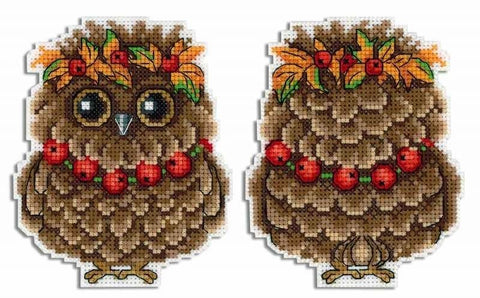 Cross Stitch Kit Autumn Owlet SR - 342 - Hobby.lt 🇬🇧