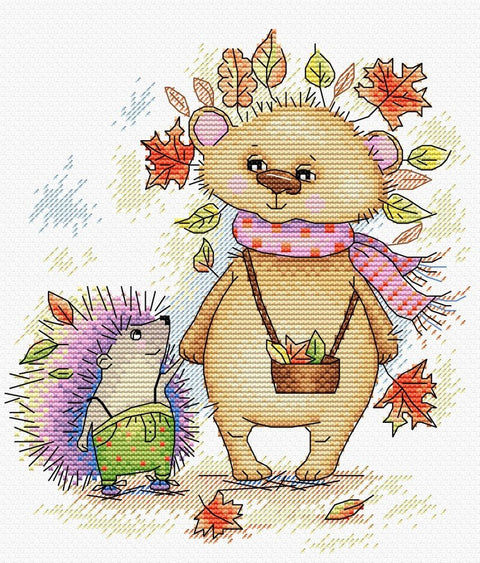 Cross Stitch Kit Autumn Spines SM - 231 - Hobby.lt 🇬🇧