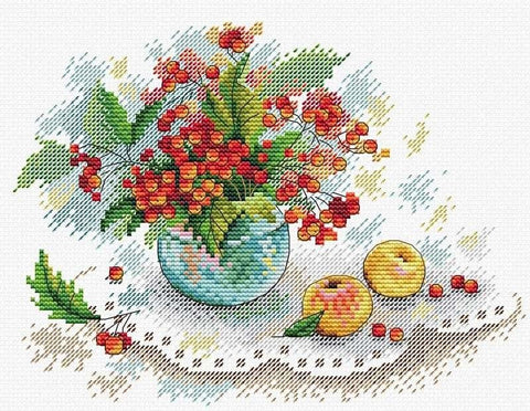 Cross Stitch Kit Autumn Stillife SM - 388 - Hobby.lt 🇬🇧