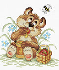 Cross Stitch Kit Bear Happiness SM - 076 - Hobby.lt 🇬🇧