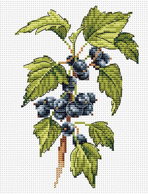 Cross Stitch Kit Berries SM - 084 - Hobby.lt 🇬🇧