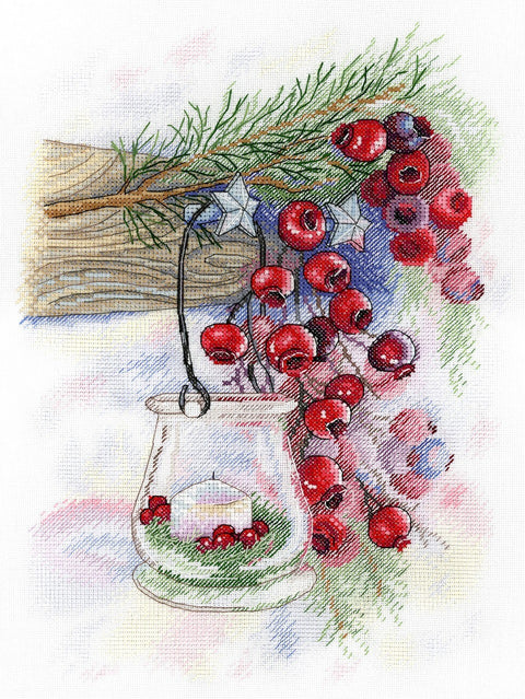 Cross Stitch Kit Berry Charm SA-019