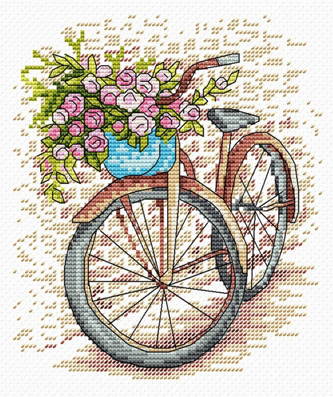 Cross Stitch Kit Bicycle SM - 029 - Hobby.lt 🇬🇧