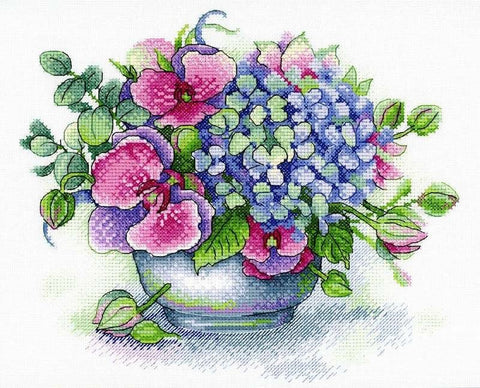 Cross Stitch Kit Bouquet of Memories SA-031