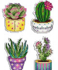 Cross Stitch Kit Cactuses. Magnets SR - 419 - Hobby.lt 🇬🇧