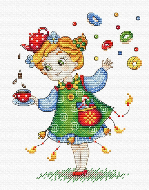 Cross Stitch Kit Celebration Tea SM - 147 - Hobby.lt 🇬🇧