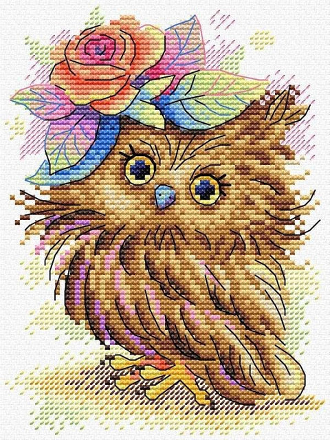 Cross Stitch Kit Charming Owl SM-396