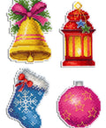 Cross Stitch Kit Christmas Magnets SR - 461 - Hobby.lt 🇬🇧